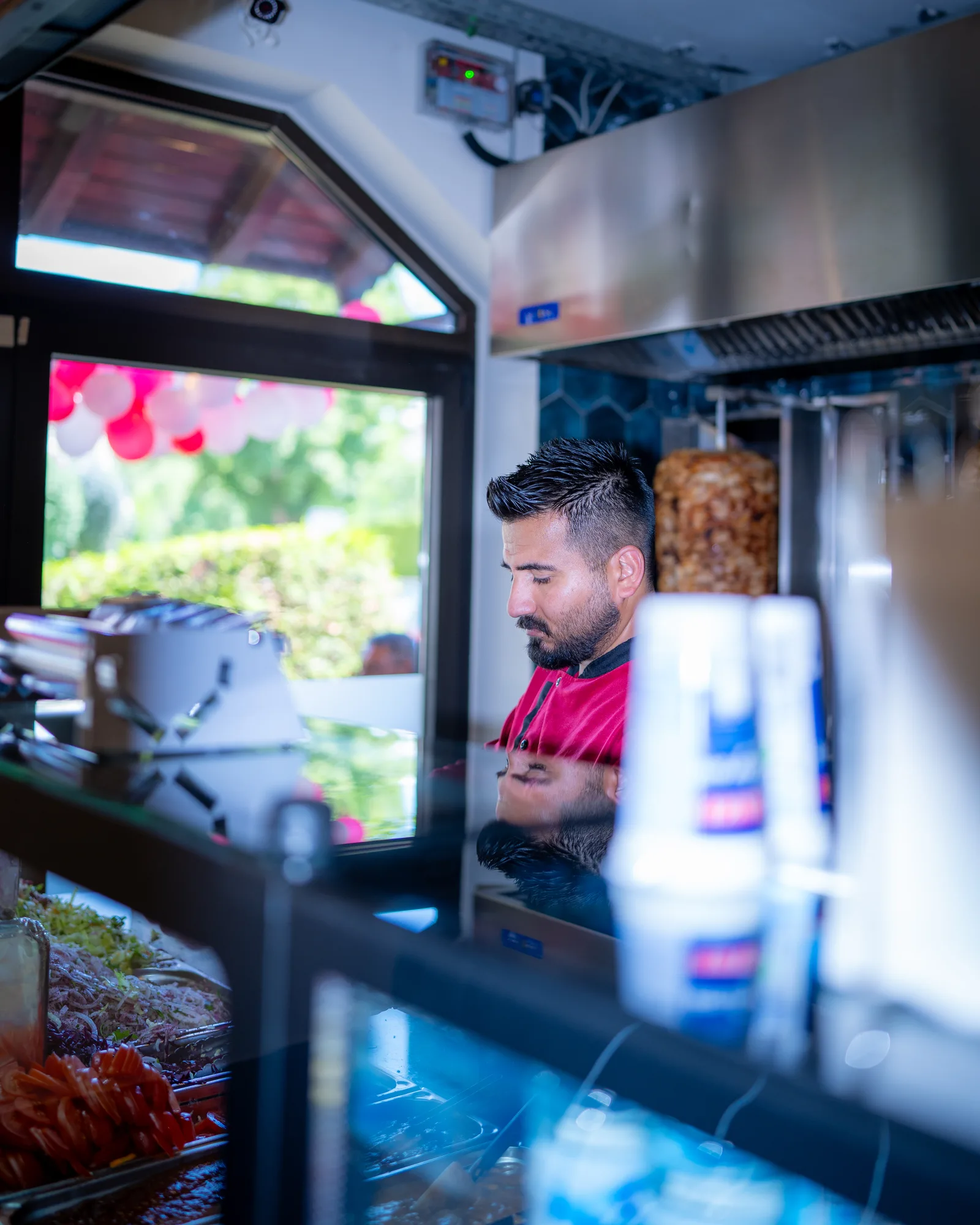 Zubereitung bei Amca's Kebab in Gröbenzell (7)